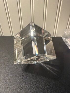 Orrefors Kosta Boda Clear Crystal iconic award paperweight